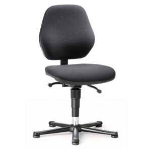 Bimos Basic ESD 1 fix talpas munkaszék - állandó érintkezésű - Fekete szövet