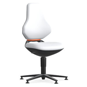 Bimos Texon 1 fix talpas munkaszék - fehér skintec párnázat