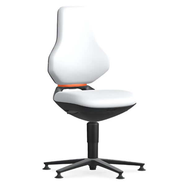 Bimos Texon 1 fix talpas munkaszék - fehér skintec párnázat