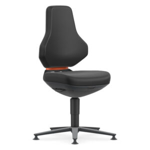 Bimos Texon 1 fix talpas munkaszék - fekete skintec párnázat