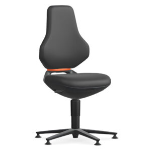 Bimos Texon 1 fix talpas munkaszék - fekete supertec párnázat