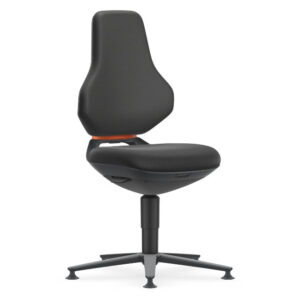 Bimos Texon 1 fix talpas munkaszék - fekete szövet párnázat