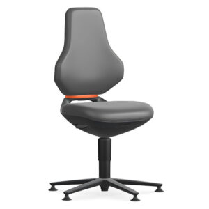 Bimos Texon 1 fix talpas munkaszék - szürke műbőr párnázat