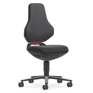 Bimos Texon 2 görgős munkaszék - fekete supertec párnázat