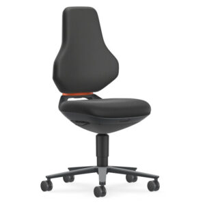 Bimos Texon 2 görgős munkaszék - fekete szövet párnázat