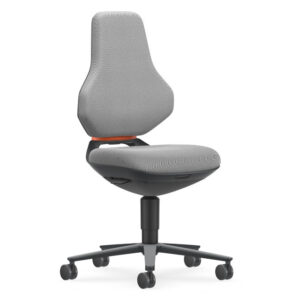 Bimos Texon 2 görgős munkaszék - szürke szövet párnázat