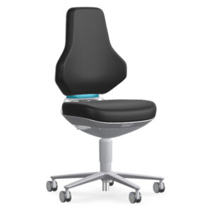 Bimos Texon Cleanroom 2 tisztatéri görgős munkaszék - fekete skintec párnázat