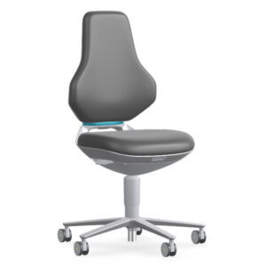 Bimos Texon Cleanroom 2 tisztatéri görgős munkaszék - szürke műbőr párnázat