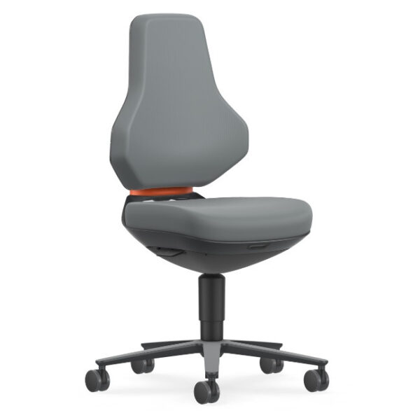 Bimos Texon Labor 2 görgős laborszék - szürke skintec párnázat