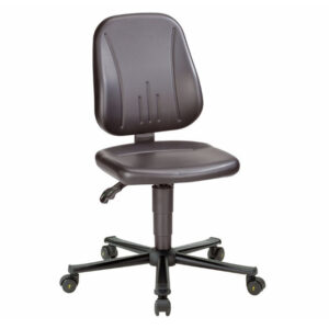 Bimos Unitec 2 ESD görgős munkaszék - fekete műbőr