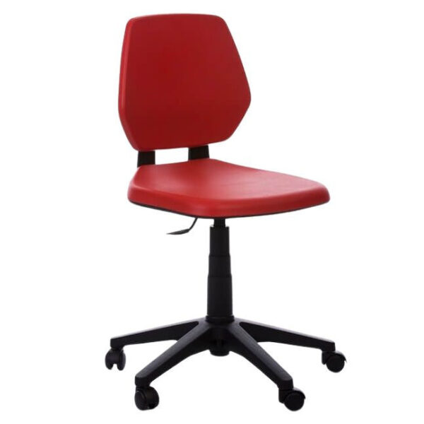 Biofit görgős laborszék - Piros