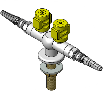 2 irányú labor gázcsap