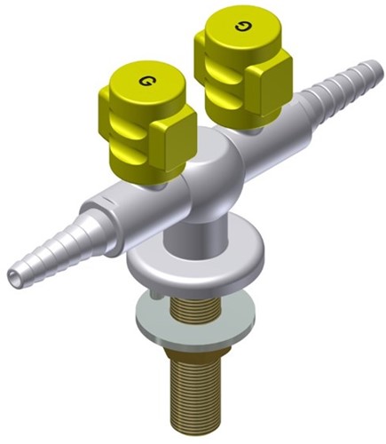 2-utas labor gázcsap 180°