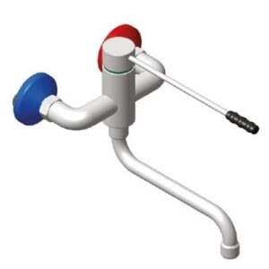 Egykaros keverőcsap- laborcsap- orvosi könyökkezelhető