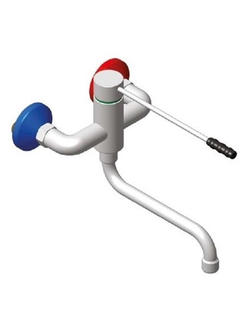 Egykaros keverőcsap- laborcsap- orvosi könyökkezelhető