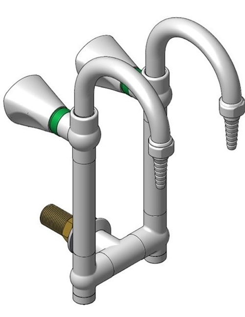 Falra szerelhető dupla-lehajtható csap