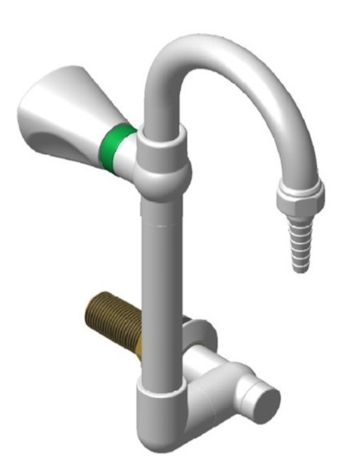 Falra szerelhető lehajtható labor vízcsap