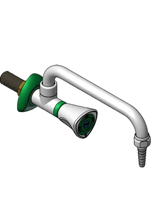 Falra szerelhető vízcsap 200 mm-es U-elfordítható kifolyóval