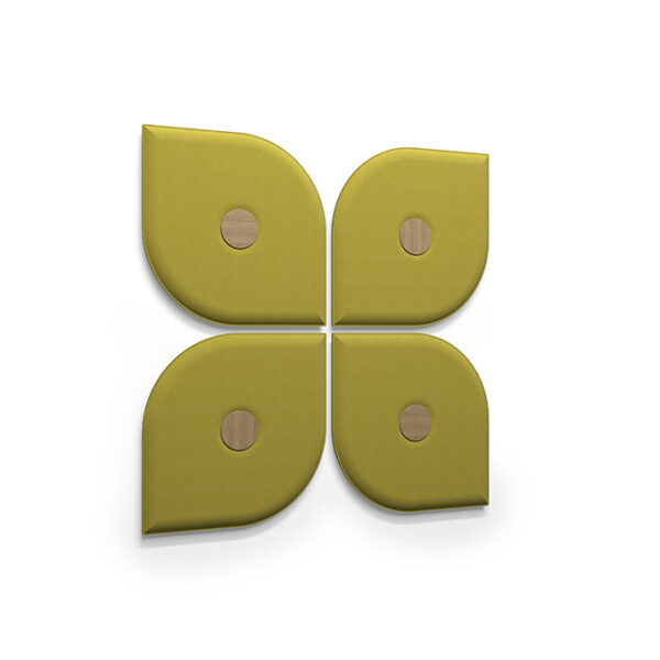 Floracoustic fali hangszigetelő panel - Olajzöld-Sötétzöld