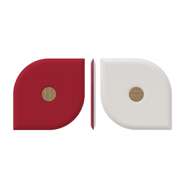 Floracoustic hangszigetelő panel 600x600 mm - Piros-krémfehér