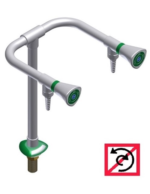 Kétutas álló csaptelep- vandálbiztos