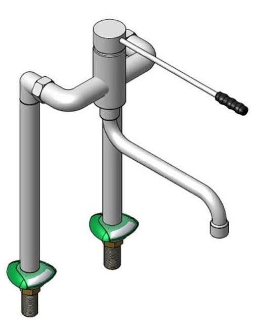 Kétutas- könyökkel is kezelhető (orvosi karos) keverőcsap