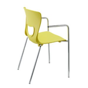 acél vázas dizájn szék karfával