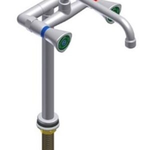 Oszlopos keverőcsap tekerőgombos laborcsap