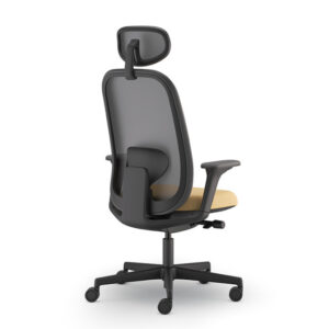 Papillon fekete irodai szék fejtámlával