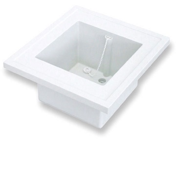 Polipropilén mosogatóállomás középen egymedencés mosogatóval