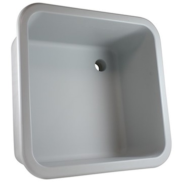 Sav-és lúgálló labor polipropilén mosogatómedence 600X450X250 mm