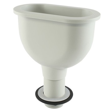 Sav-és lúgálló polipropilén kiöntő 230 x75 mm