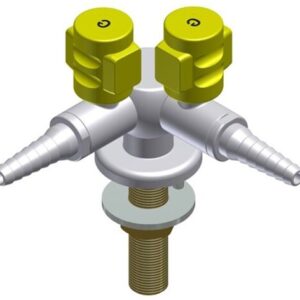 labor gázcsap 2 utas gázfej