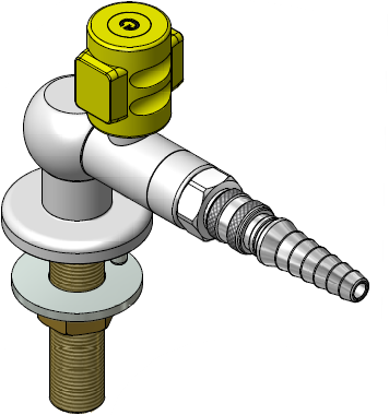 labor gázcsap 90° gyorscsatlakozóval