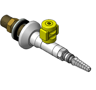labor gázcsap 90° gyorscsatlakozóval
